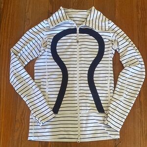 Lululemon Striped Zip-Up Jacket